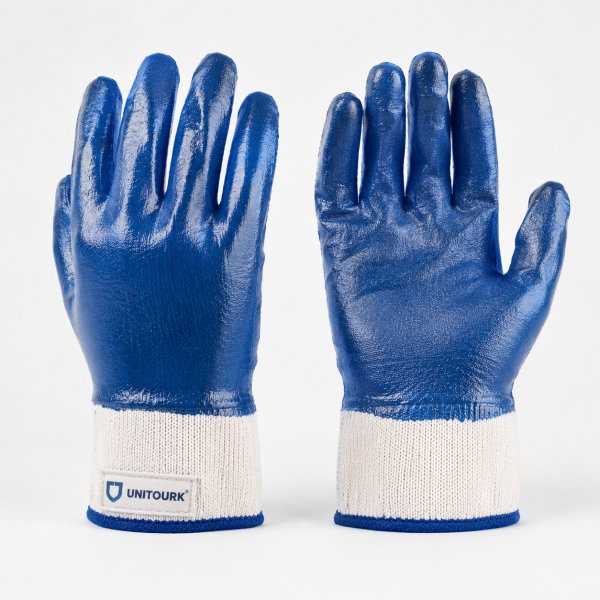 Blue Fully Coated Work Gloves