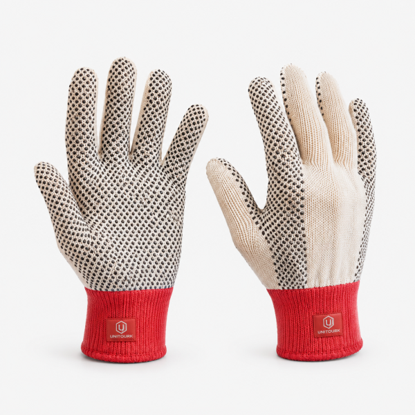 PVC Dotted Grip Knit Gloves