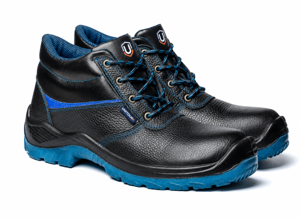 Safety Shoes Black Blue Pair