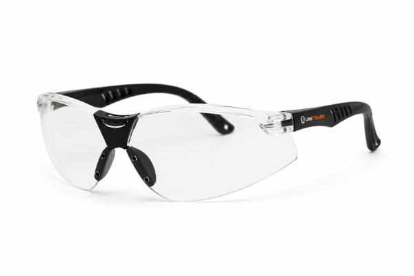 Clear Reinforced-Temple Safety Glasses