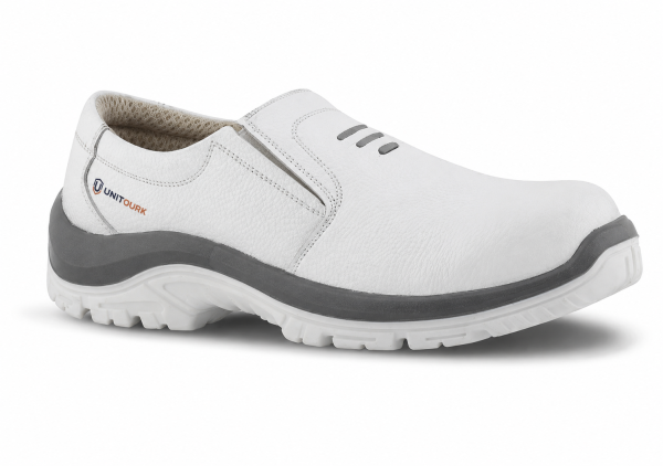White Slip-On Work Shoe